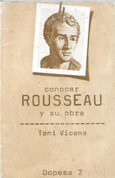 portada Conocer a Rousseau y su Obra