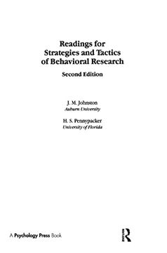 portada Readings for Strategies and Tactics of Behavioral Research (en Inglés)