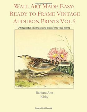 portada Wall art Made Easy: Ready to Frame Vintage Audubon Prints vol 5: 30 Beautiful Illustrations to Transform Your Home (en Inglés)