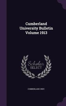 portada Cumberland University Bulletin Volume 1913 (en Inglés)