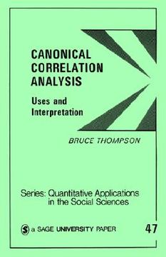portada canonical correlation analysis: uses and interpretation (in English)