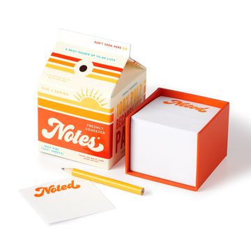 portada Brass Monkey Freshly Squeezed Notes – Orange Juice Carton box With 500+ Tear off Sheets of Paper