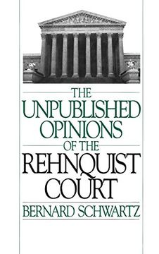 portada Unpublished Opinions of the Rehnquist Court (en Inglés)