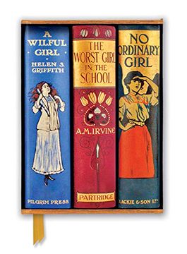 portada Bodleian Libraries: Book Spines Great Girls (Foiled Journal) (Flame Tree Nots) (en Inglés)