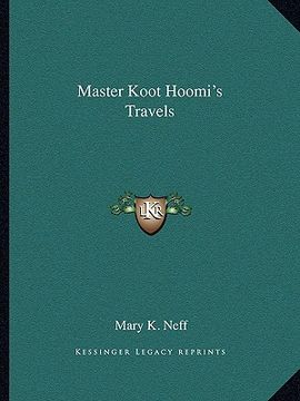 portada master koot hoomi's travels (in English)