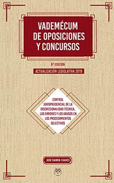 portada Vademécum de Oposiciones y Concursos (6ª Ed. ) Actualización Legislativa 2019