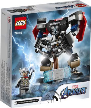 LEGO™ Marvel Avengers Classic Thor Mech Armor 76169 Cool Thor Hammer Playset; Superhero Building Toy para niños, Nuevo 2020 (139 piezas)