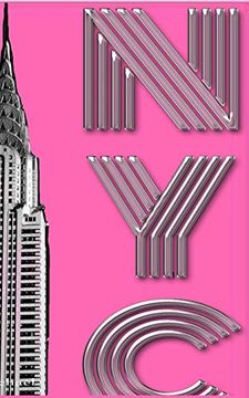 portada New York City Chrysler Building Pink Drawing Writing Creative Blank Journal (in English)
