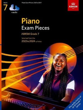 portada Piano Exam Pieces 2023 & 2024, Abrsm Grade 7, With Audio: Selected From the 2023 & 2024 Syllabus (Abrsm Exam Pieces) (en Inglés)