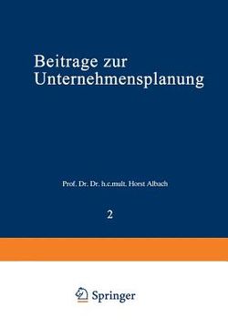 portada Beiträge Zur Unternehmensplanung (in German)