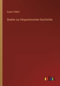 portada Studien zur Altspartanischen Geschichte (in German)