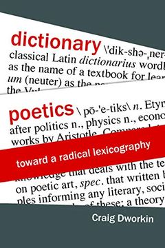 portada Dictionary Poetics: Toward a Radical Lexicography (Verbal Arts: Studies in Poetics) 
