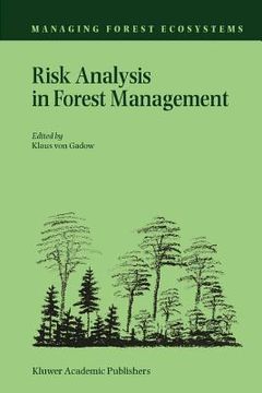 portada risk analysis in forest management (en Inglés)