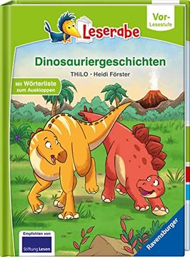 portada Dinosauriergeschichten - Leserabe ab Vorschule - Erstlesebuch für Kinder ab 5 Jahren (Leserabe? Vor-Lesestufe)