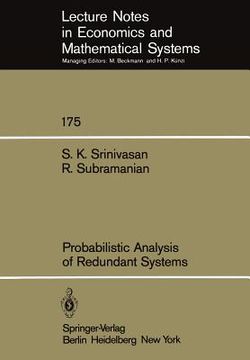portada probabilistic analysis of redundant systems (en Inglés)