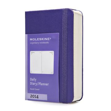 portada Moleskine Extra Small 12 Months 2014 Daily Diary - Purple (Moleskine Diaries)