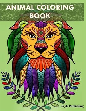 portada Animal Coloring Book: Adult Colouring Mandela Fun Stress Relief Relaxation and Escape (en Inglés)