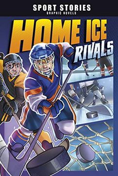 portada Home ice Rivals (Jake Maddox Graphic Novels) (en Inglés)