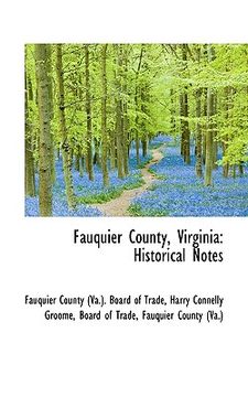 portada fauquier county, virginia: historical notes