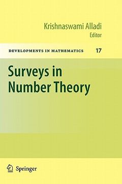 portada surveys in number theory (en Inglés)