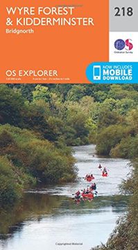portada Ordnance Survey Explorer 218 Kidderminster & Wyre Forest map With Digital Version (in English)