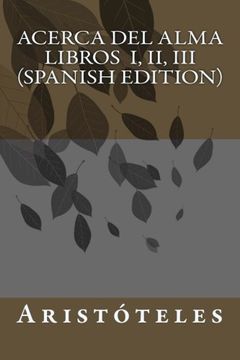 portada Acerca del Alma Libros i, ii, iii: 1-3 (in Spanish)