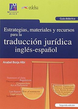portada Estrategias, materiales y recursos para la traducción jurídica inglés-español. G