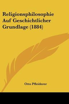portada religionsphilosophie auf geschichtlicher grundlage (1884) (in English)