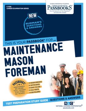 portada Maintenance Mason Foreman (C-1356): Passbooks Study Guide Volume 1356 (en Inglés)