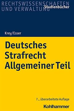 portada Deutsches Strafrecht Allgemeiner Teil (en Alemán)