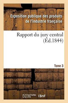 portada Rapport du Jury Central. Tome 3 (Savoirs et Traditions) (in French)