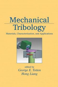 portada mechanical tribology: materials, characterization, and applications (en Inglés)