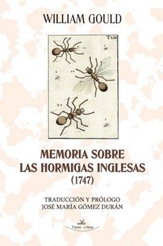 portada Memoria Sobre las Hormigas Inglesas (1747) (in Spanish)