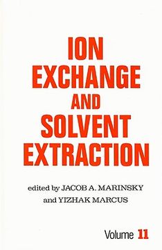 portada ion exchange and solvent extraction: a series of advances (en Inglés)
