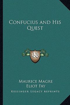 portada confucius and his quest (en Inglés)