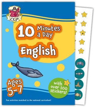 portada New 10 Minutes a day English for Ages 5-7 (With Reward Stickers) (Cgp ks1 Activity Books and Cards) (en Inglés)