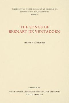 portada The Songs of Bernart de Ventadorn (en Inglés)