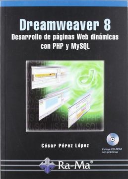 portada Dreamweaver 8. Desarrollo de Páginas web Dinámicas con php y Mysql