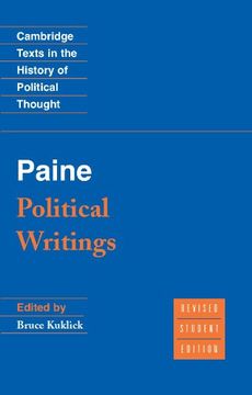 portada Paine: Political Writings 2nd Edition Paperback (Cambridge Texts in the History of Political Thought) (en Inglés)