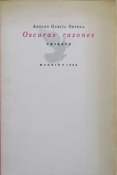 portada Oscuras Razones (in Spanish)