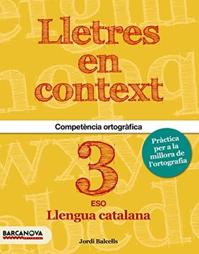 portada Lletres en context. Quadern d ' ortografia  3r ESO