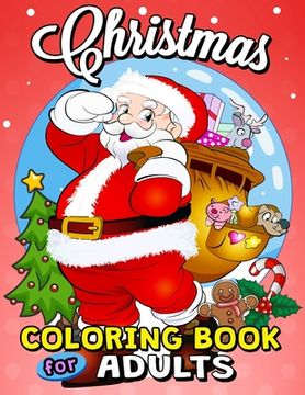 portada Christmas Coloring Books for Adults: Easy and Relaxing Design High Quality (en Inglés)