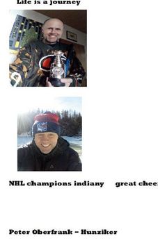 portada Life is a Journey nhl Champions Indiany Great Cheerio (en Inglés)