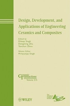 portada design, development, and applications of engineering ceramics and composites: ceramic transactions, volume 215