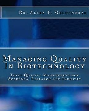 portada Managing Quality In Biotechnology (en Inglés)