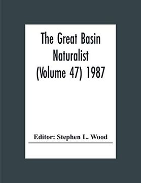 portada The Great Basin Naturalist (Volume 47) 1987 (in English)