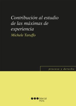 portada Contribución al estudio de las máximas de experiencia (in Spanish)