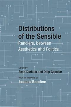 portada Distributions of the Sensible: Rancière, Between Aesthetics and Politics (in English)