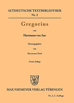 portada Gregorius (Altdeutsche Textbibliothek) (en Alemán)