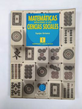 portada Matematicas Aplicadas a las Ciencias Sociales, 1º bup Humanidades y Ciencias Sociales